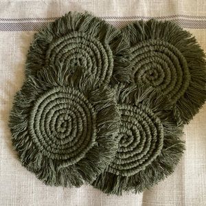 Macrame coasters (set of 4)